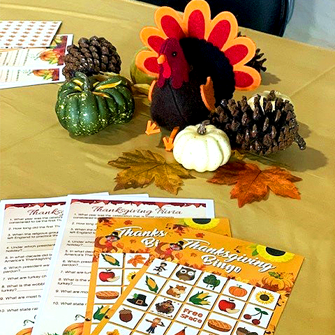 Thanksgiving bingo games and Thanksgiving trivia